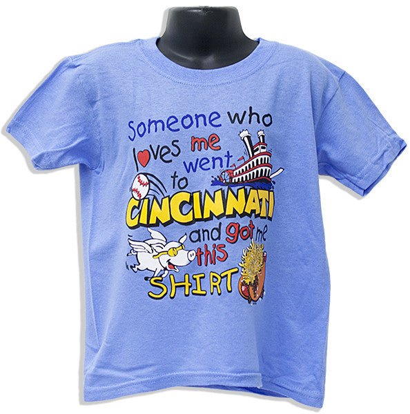 YTCC01B Youth T Cincinnati Someone Loves Me BLUE