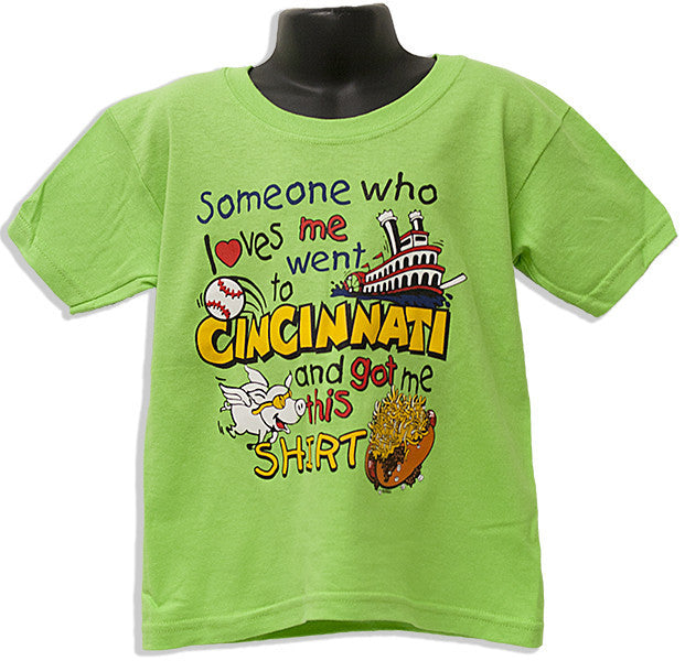 YTCC01L Youth T Cincinnati Someone Loves Me LIME