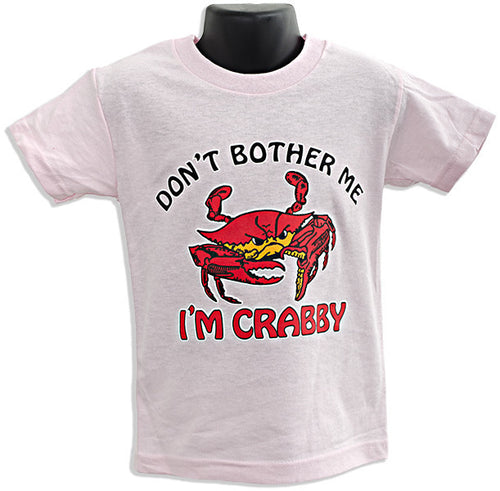 YTCR01P Youth T Don't Bother Me I'm Crabby PINK