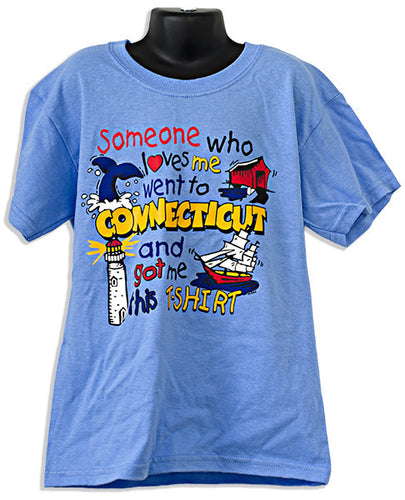 YTCT01C Youth T Someone Loves Me Connecticut CAROLINA