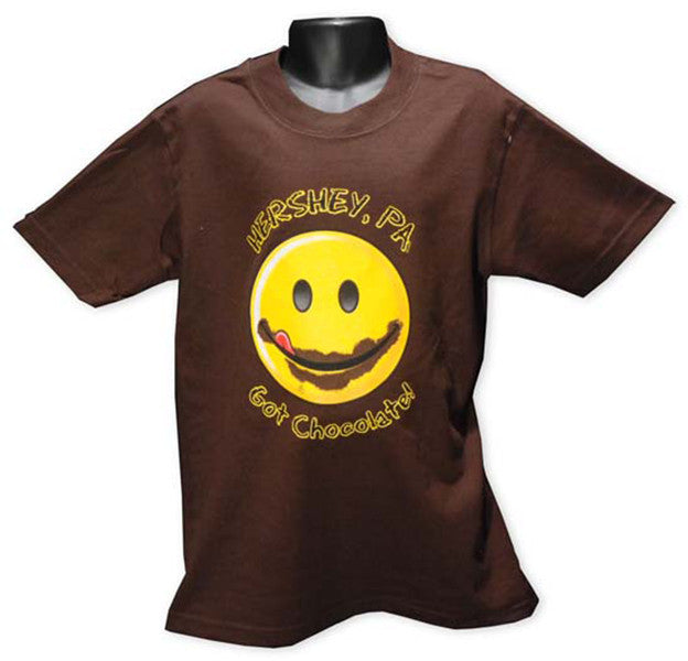 YTHP03B Youth T 100% Chocolate Smile Hershey PA Brown