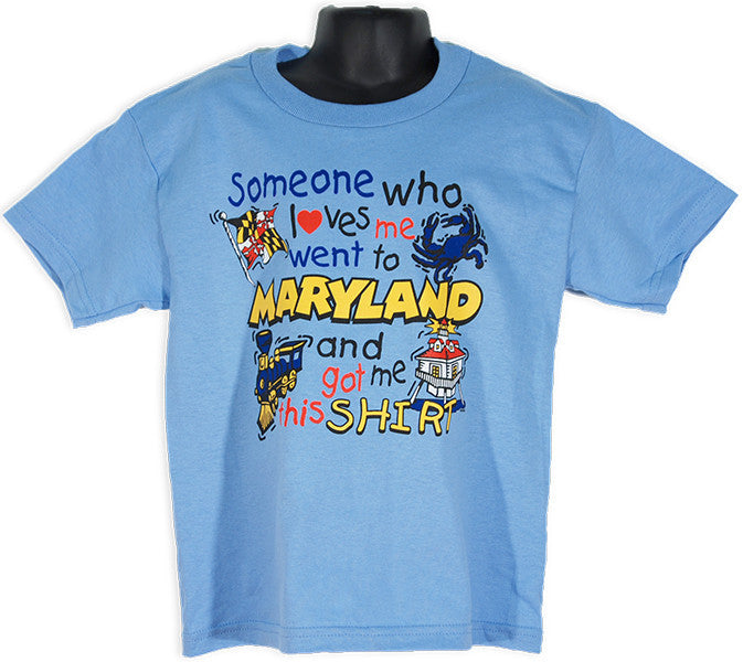 YTMD02B Youth T Someone Loves Me Maryland SKY BLUE