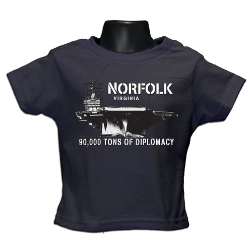 Youth T-Shirt 90,000 Tons Norfolk NAVY BLUE