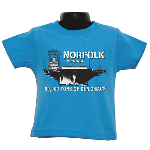 Youth T-Shirt 90,000 Tons Norfolk TROPICAL BLUE