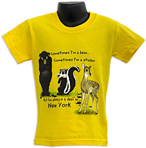 YTNY03Y Youth T Little Stinker New York YELLOW