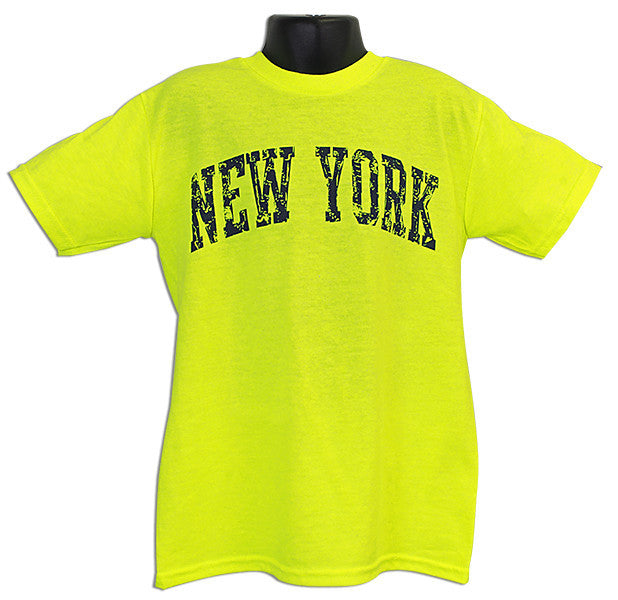 YTNY16Y T-Shirt New York Arch SAFETY GREEN