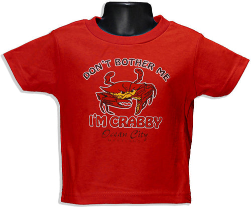 YTOC01R Youth T I'm Crabby Ocean City, MD RED