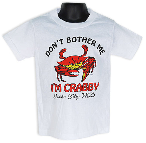 YTOC01W Youth T I'm Crabby Ocean City, MD WHITE