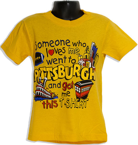 YTPG03Y Youth T Someone Loves Me Pittsburgh Gold