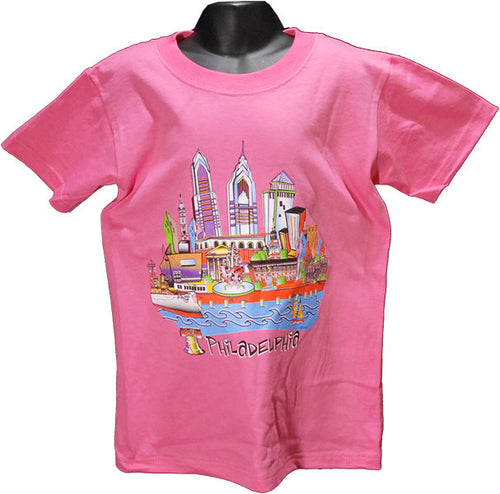YTPH02A Youth T Philadelphia Cityscape AZALEA
