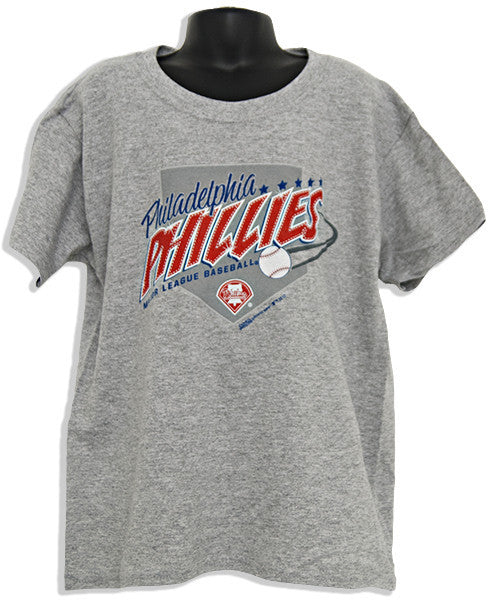 YTPP01G Youth T 100% Phillies Vintage GREY HEATHER
