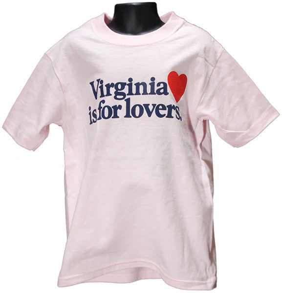 YTVA03P Youth T Virginia is for Lovers PINK