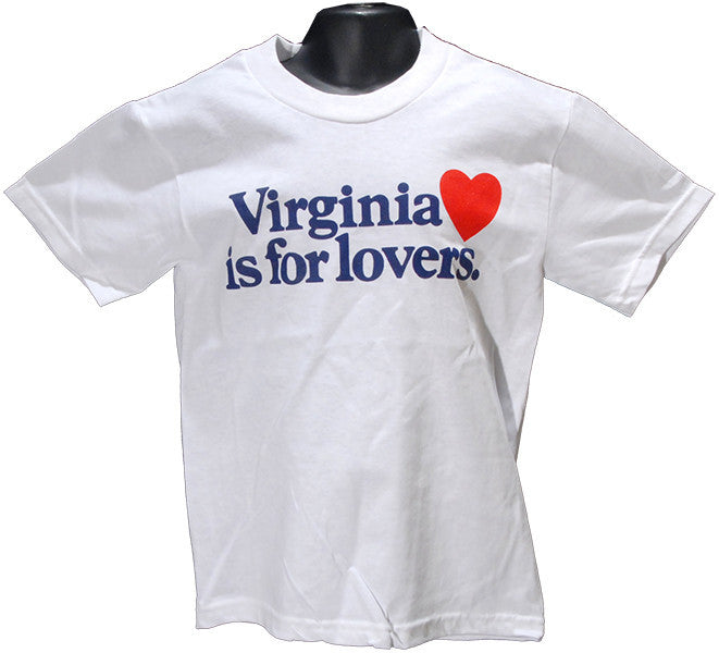 YTVA03W Youth T Virginia is for Lovers WHITE