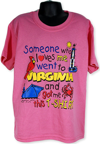 YTVA10P Youth T Someone Loves Me Virginia AZALEA