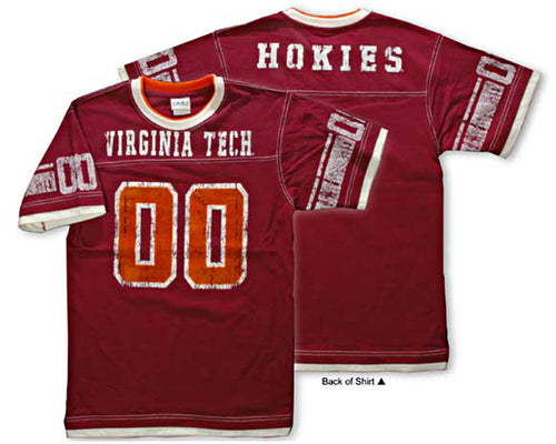 YTVT02M Youth T Virginia Tech First String 00 Maroon