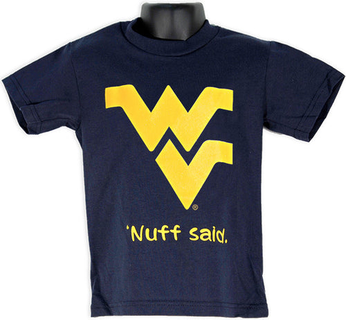 YTWU01N Youth T WVU 'Nuff Said NAVY
