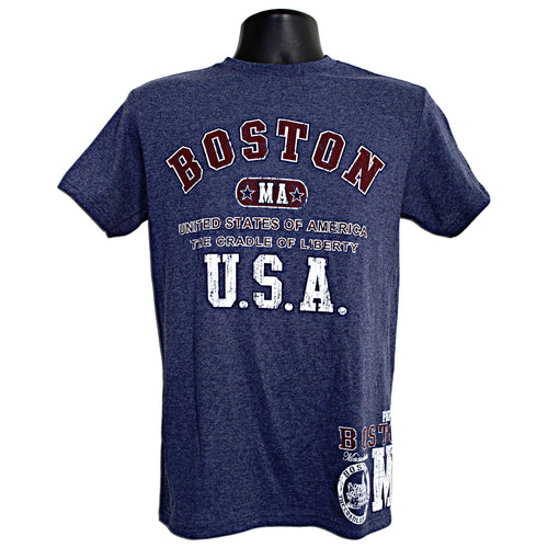 T-Shirt BOSTON 2-Hit Denim Heather
